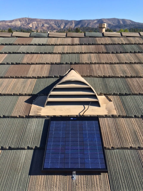 Gable Mount Solar Attic Fans