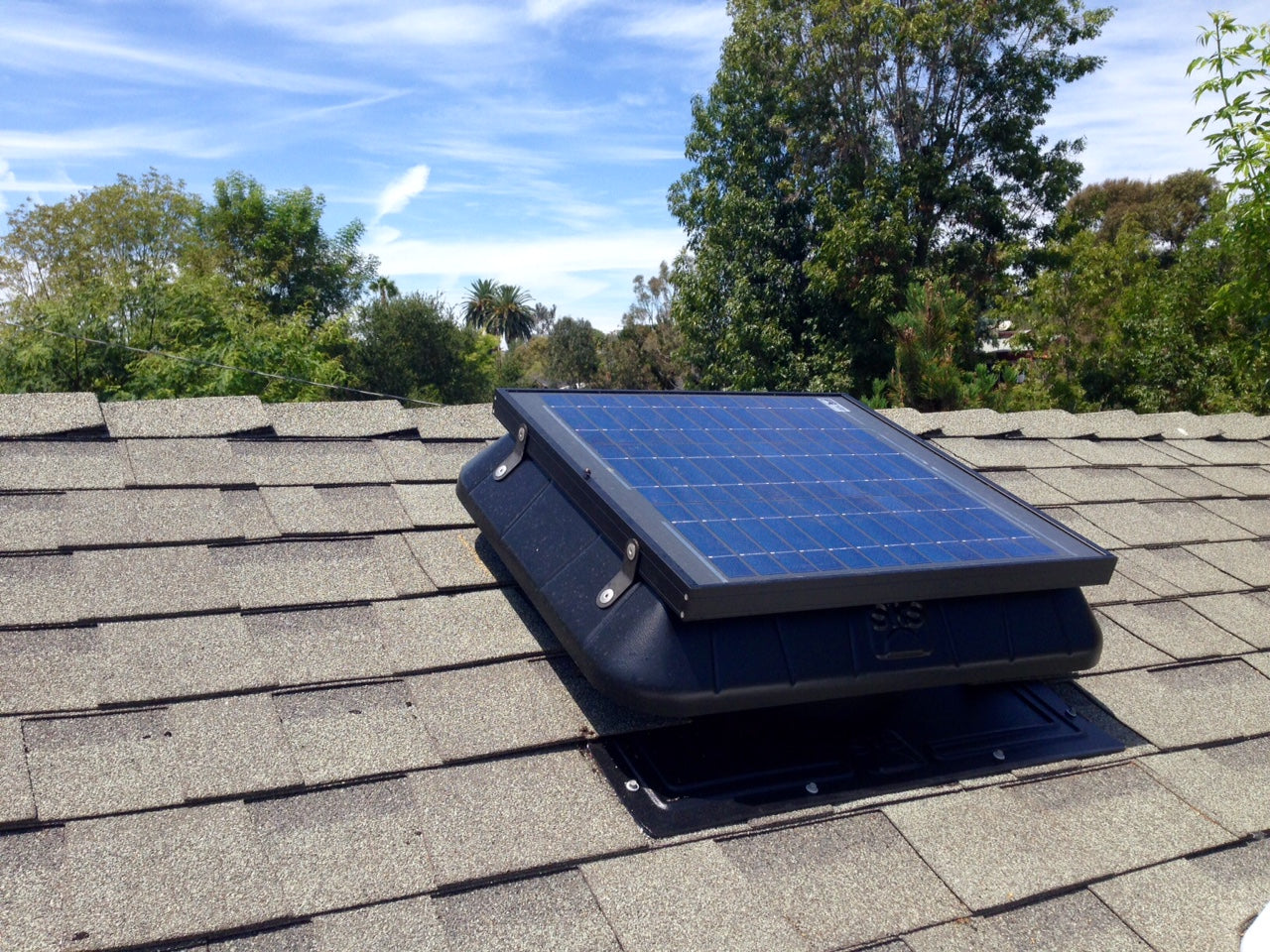 Integrated Panel Solar Attic Fan