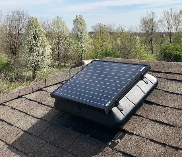 Integrated Panel Solar Attic Fan