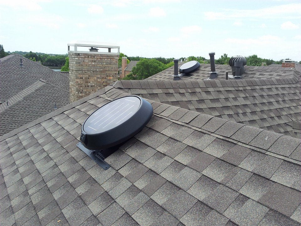 Integrated Panel Solar Attic Fan