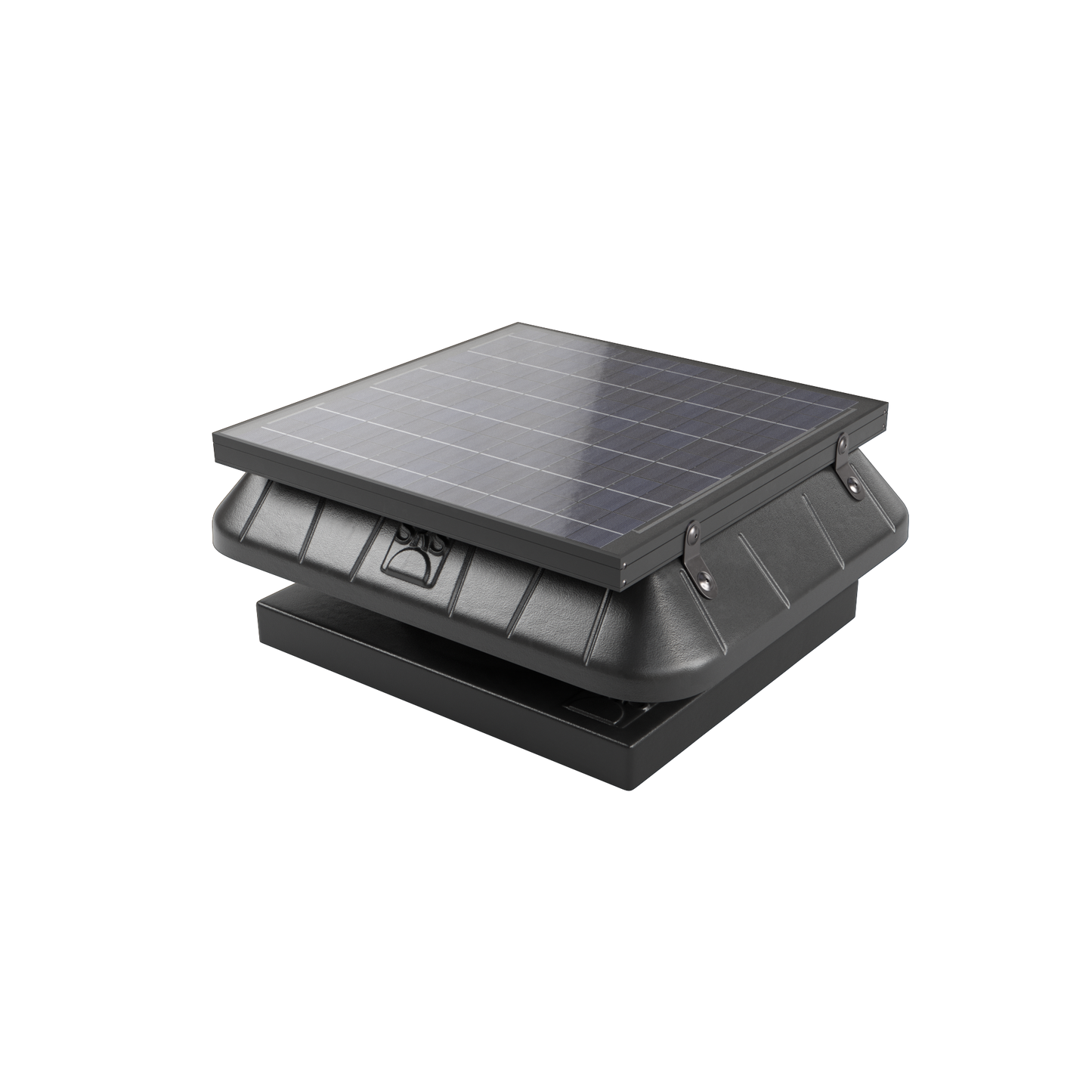 Curb-Base Solar Attic Fan