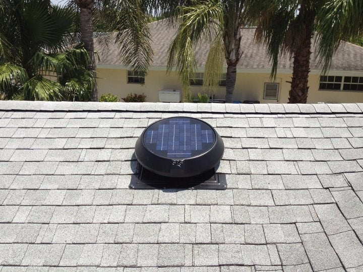 Integrated Panel Solar Attic Fan